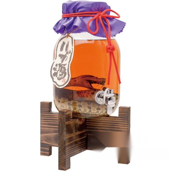 Habu Sake with Habu Snake Inside, with Spout, 35% ABV, 3300ml