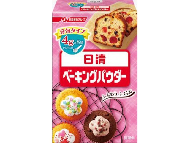 Nissin Baking Powder, 4g x 8 bags (Special Order Item) [Purchase Quantity: 24]
