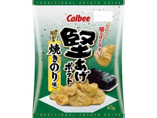 Calbee Kataage Potatoes, Roasted Seaweed Flavor, 65g (Special Order Item) [Purchase 12]