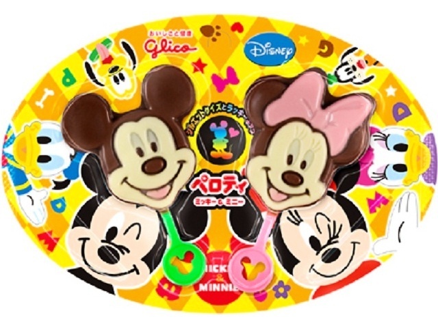Glico Peroti Mickey & Minnie 19g (Purchase 12)
