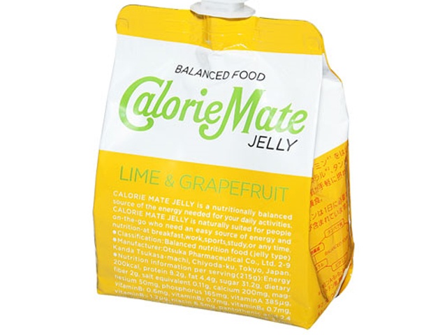 Otsuka Calorie Mate Jelly, Lime & GF Flavor, 215g (Special Order Item) [Purchase Quantity: 24]
