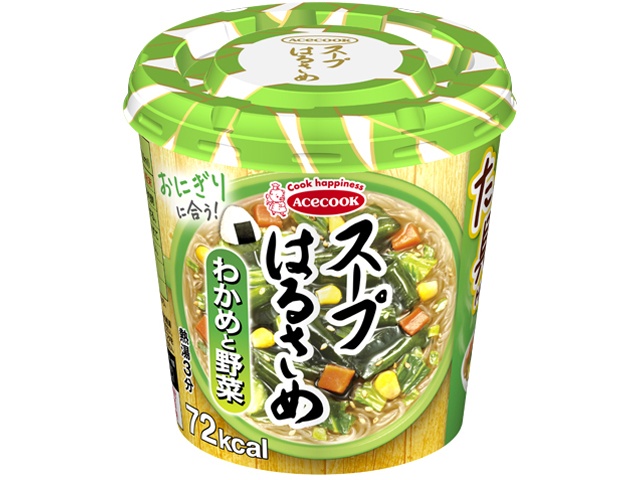Ace Harusame Soup with Wakame Seaweed and Vegetables (Purchase 6)