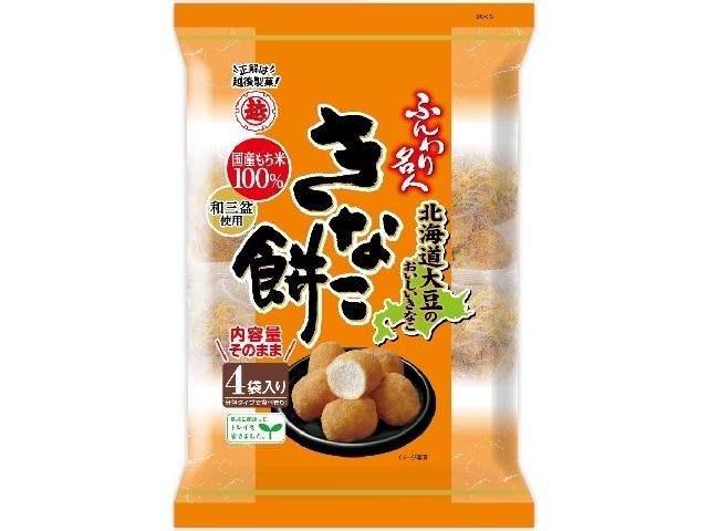 Echigo Seika Fluffy Master Kinako Mochi, 75g (Purchase 12 pieces)