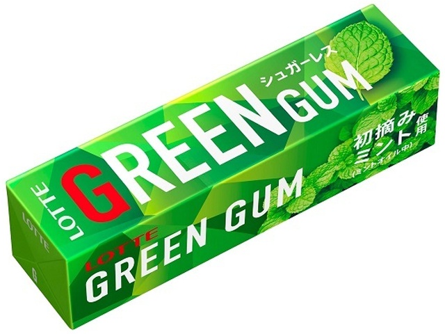 Lotte Green Gum, 9 pieces (Purchase 15 pieces)