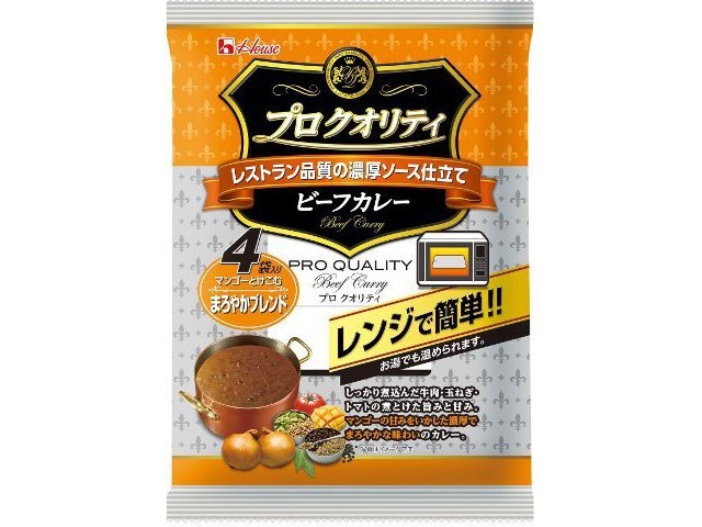 House Foods Pro Quality Beef Curry, Mild, 4-pack (Special Order Item) [Purchase Quantity: 12]