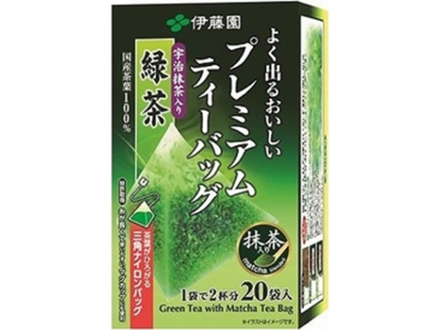 Ito En Premium TB Matcha Green Tea, 20 bags (8 bags per pack)