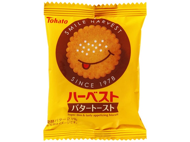 Tohato Personal Harvest Buttered Toast (4 slices) (Purchase 16 pieces)