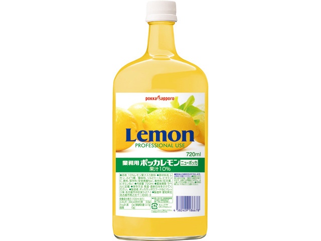 Pokka Sapporo Food New Pokka Lemon 720ml Commercial Use (Special Order Item) [Purchase 6]