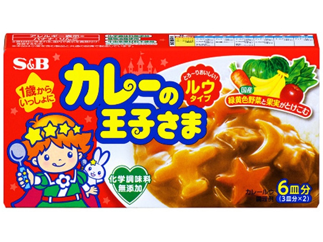 S&B Curry Prince Roux Type, 80g (Special Order Item) [Purchase 100]