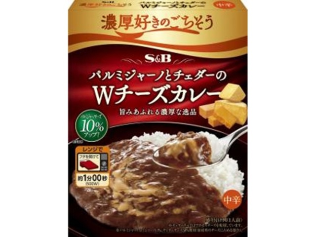 S&B Double Cheese Curry, Medium Spicy, for Rich Lovers (Special Order Item) [Purchase Quantity: 36]