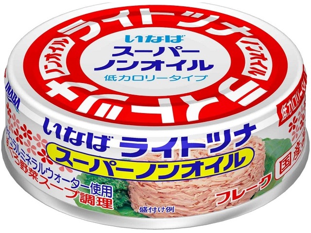 Inaba Light Tuna Super Oil-Free 70g (Pack of 12)