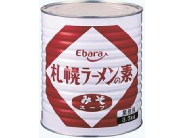 Ebara Sapporo Ramen Miso Soup, 3.3kg (Commercial Use) - Special Order Item (Purchase 6) [Please allow time for delivery]