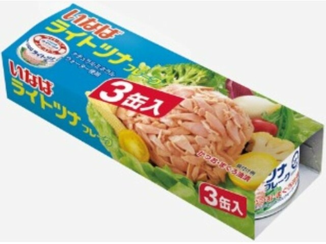 Inaba Light Tuna Flakes, 3 cans (16 cans per pack)
