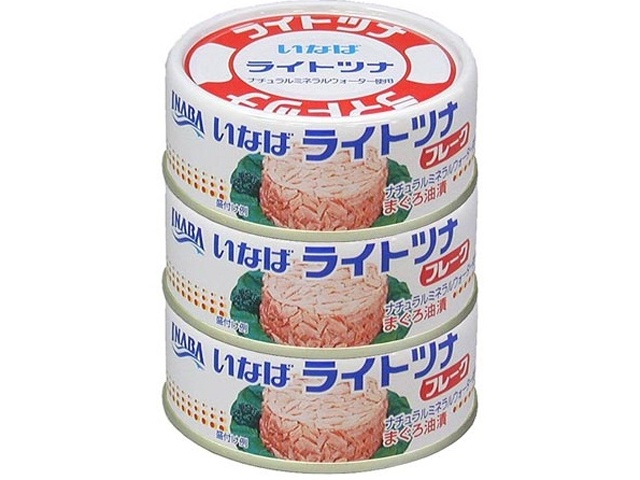 Inaba Light Tuna Flakes TM 70g x 3 (Special Order Item) [Purchase Quantity: 15]