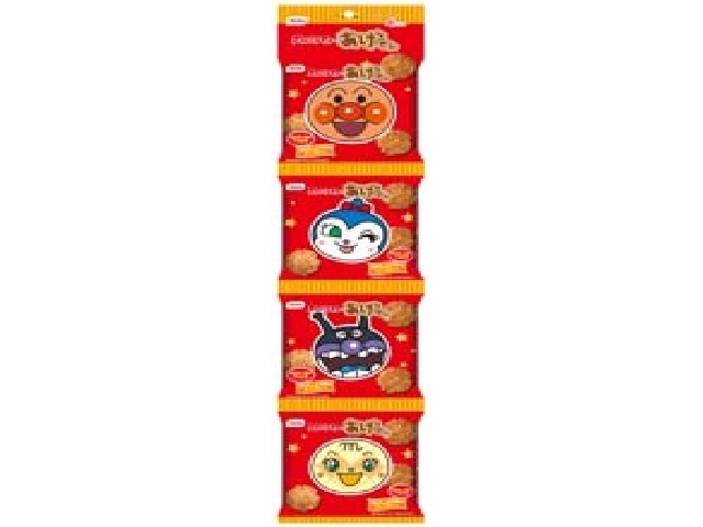 Kuriyama Rice Crackers 4-pack Anpanman Fried Rice Crackers (Special Order Item) [Purchase Quantity: 12]