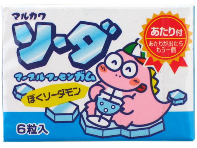 Marukawa Seika Soda Marble Gum (33 pieces)