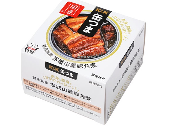 K&K Canned Premium Gunma Prefecture Akagi Mountain Foot Pork Kakuni (Special Order Item) [Purchase Quantity: 24]