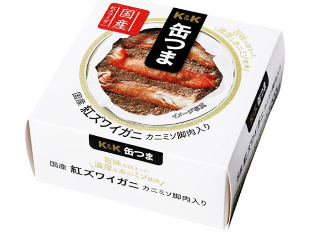 K&K Canned Sweets: Red Snow Crab with Roe and Leg Meat from Kasumi, Hyogo Prefecture (Special Order Item) [Purchase Quantity: 24]