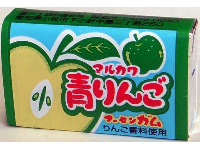 Marukawa Seika Green Apple Gum (1 piece) [Purchase quantity: 55 pieces]