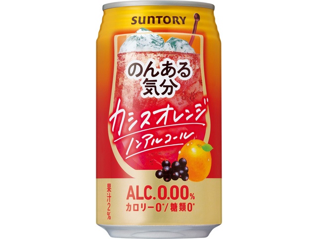 Suntory Non-Aru Kimochi Cassis Orange 350ml (Purchase of 24)