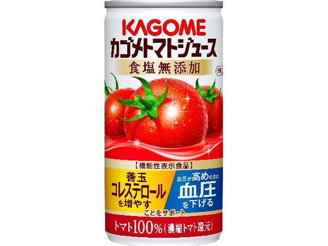 Kagome Tomato Juice, No Added Salt, 190g Can [This Month's Special Drinking Water]  [Purchase 30]