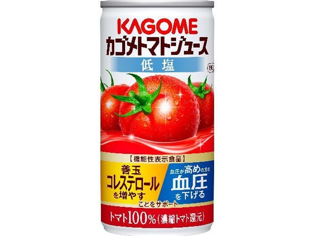 Kagome Low-Sodium Tomato Juice, 190g Can [This Month's Special Drink]  [Purchase 30]