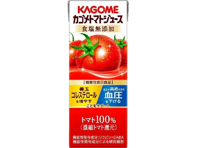 Kagome Tomato Juice, No Added Salt, 200ml (Special Order Item) [Purchase Quantity: 24]