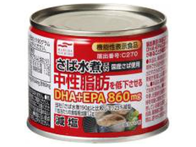 Maruha Low-Sodium Boiled Mackerel, Reduced Triglyceride, 190g (Special Order Item) [Purchase Quantity: 48]