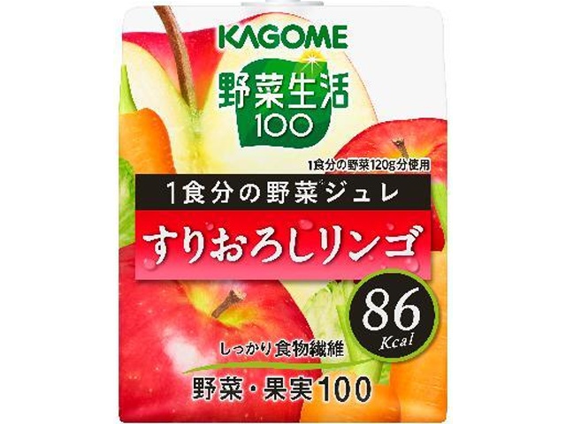 Kagome Vegetable Life 100 Vegetable Jelly with Grated Apple (Special Order Item) [Purchase Quantity: 30]