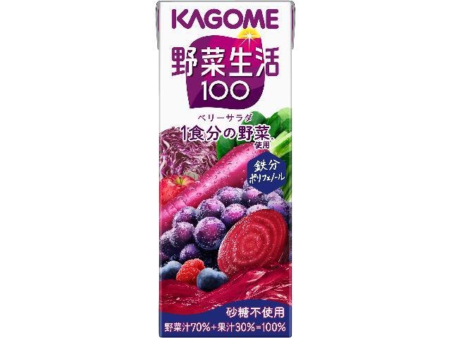 Kagome Vegetable Life Berry Salad Paper 200ml (Purchase of 24)