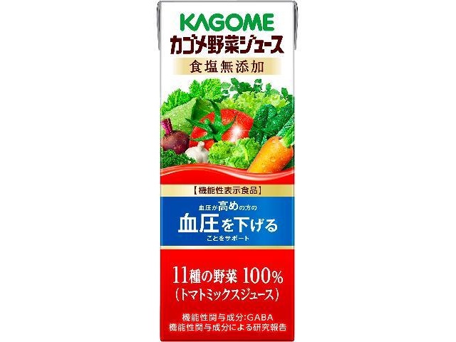 Kagome Vegetable Juice, No Added Salt, 200ml (Special Order Item) [Purchase Quantity: 24]