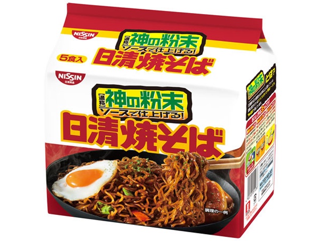 Nissin Yakisoba (5-pack) [This Month's Special Noodle Sale] [Made-to-order item] [Purchase quantity: 18]