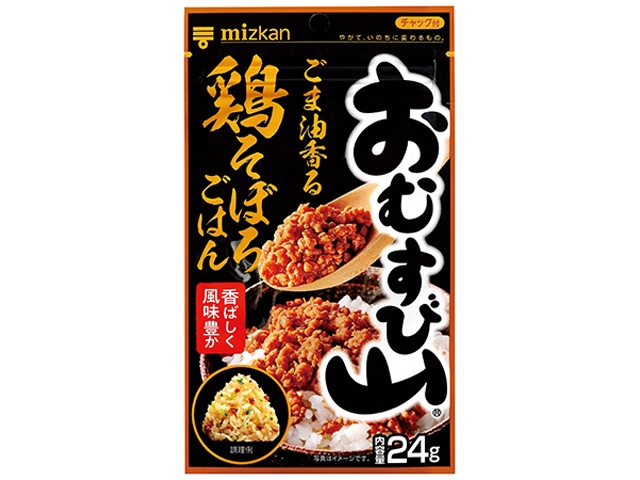 Mitsukan Omusubi Minced Chicken Rice with Mountain Sesame Oil, 24g (Special Order Item) [Purchase Quantity: 80]
