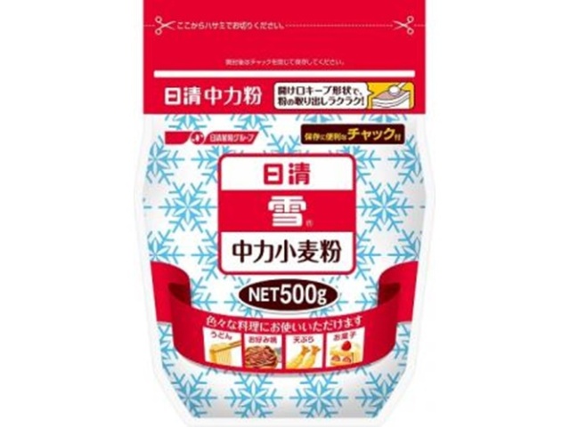 Nissin Snow Chew with Zipper, 500g (Special Order Item) [Purchase Quantity: 24]
