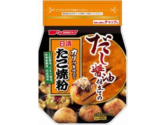Nissin Takoyaki Flour with Dashi Soy Sauce, 400g (Special Order Item) [Purchase 12]