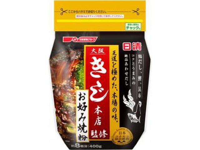 Nissin Osaka Kiji Honten Supervised Okonomiyaki Flour, 400g (Special Order Item) [Purchase Quantity: 12]