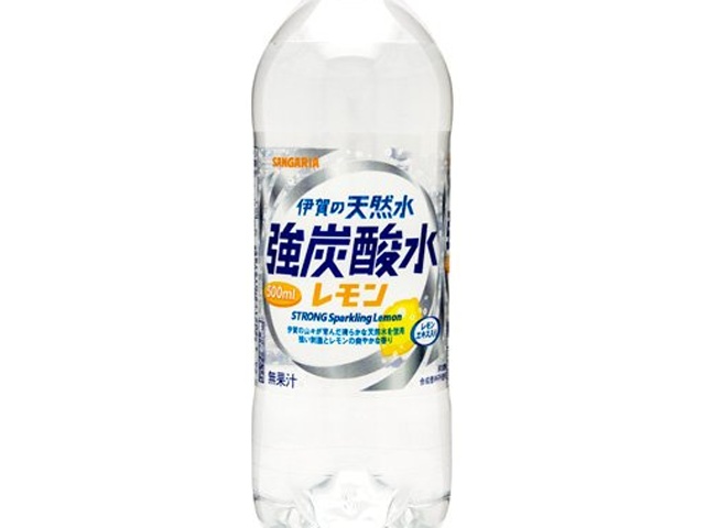 Sangaria Iga Natural Mineral Water, Strong Carbonated Water, Lemon P, 500ml (Pack of 24)