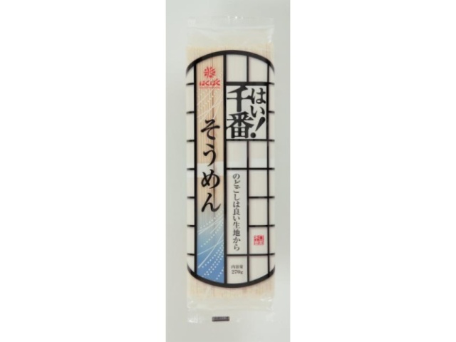 Hakubaku Senban Somen Noodles, 270g (Special Order Item) [Purchase 15]