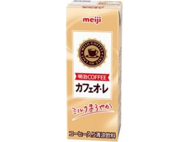 Meiji COFFEE Cafe au Lait Paper 200ml (Special Order Item) [Purchase Quantity: 24]