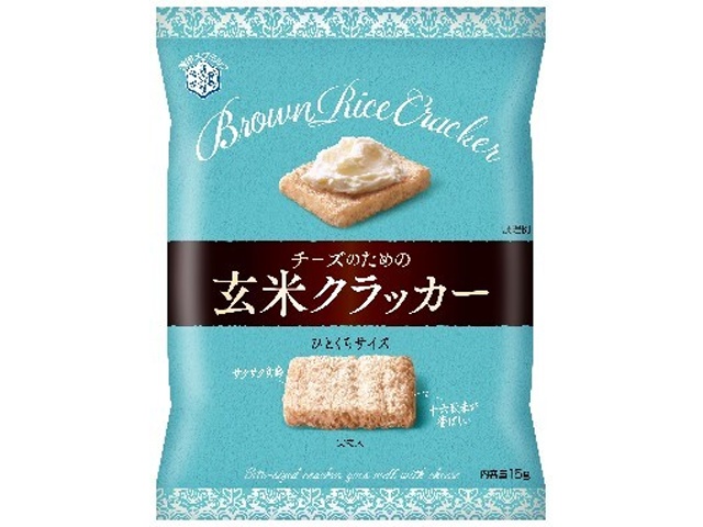 Snow Brand Brown Rice Crackers for Cheese, 15g (Special Order Item) [Purchase Quantity: 32]