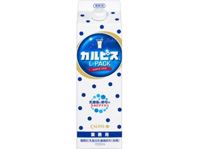 Calpis L Pack, 1000ml Paper Container for Commercial Use (Purchase Quantity: 1)