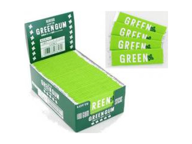 Lotte Green Gum, 100 count, commercial use (Purchase 10 count)