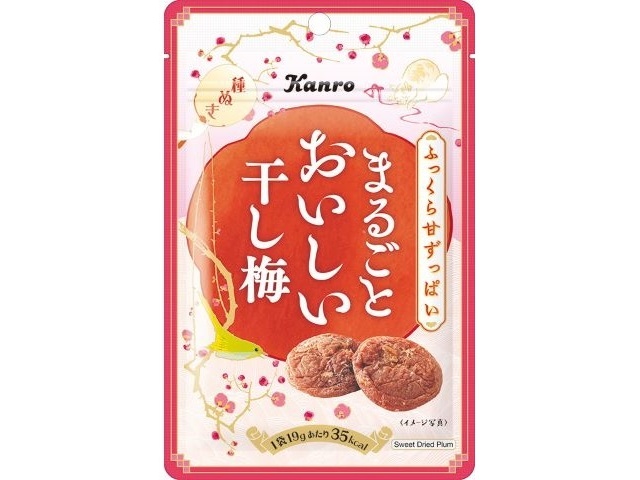 Kanro Whole Delicious Dried Ume Plums 19g (Purchase 6)