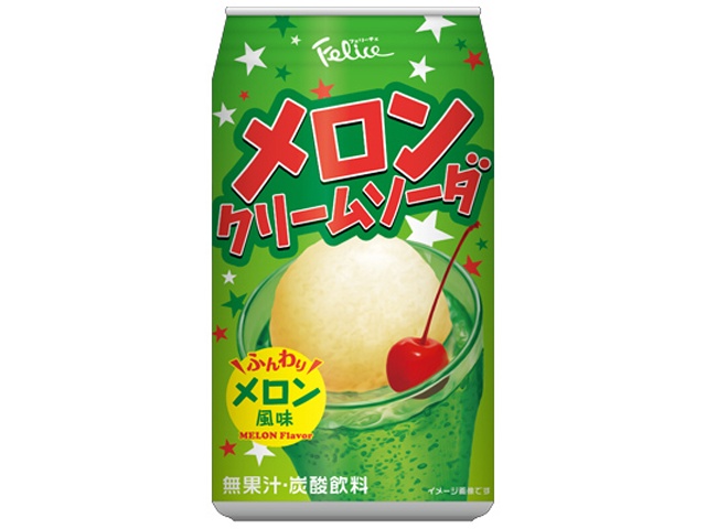 Tominaga Melon Cream Soda 350ml (Special Order Item) [Purchase Quantity: 24]