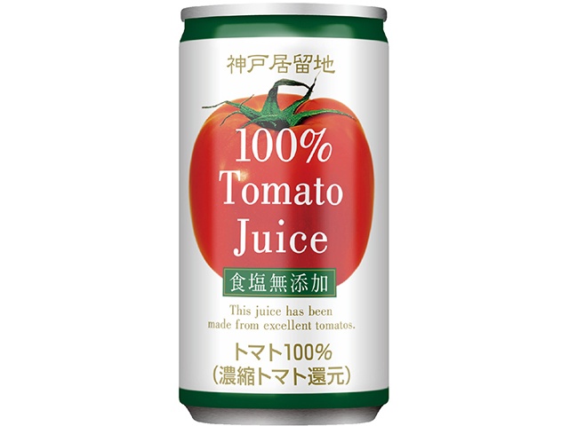 Kobe Foreign Settlement 100% Unsalted Ripe Tomato Juice, 185g (Special Order Item) [Purchase Quantity: 30]