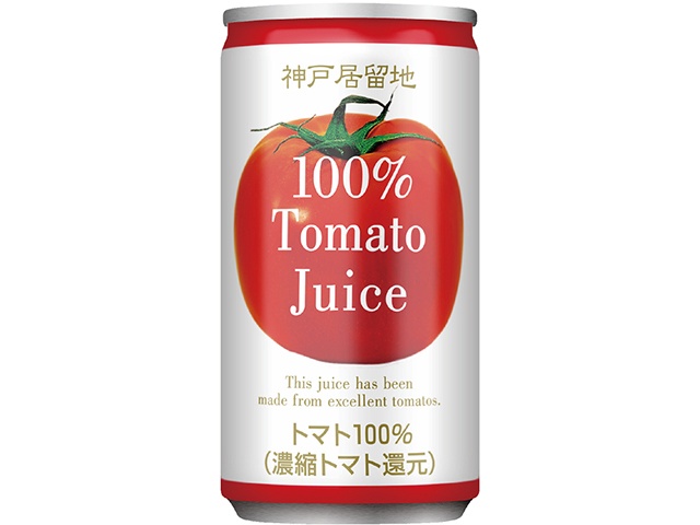 Kobe Foreign Settlement 100% Salted Ripe Tomato Juice, 185g (Special Order Item) [Purchase Quantity: 30]