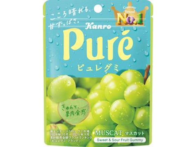 Kanro Puree Gummies Muscat 56g (Special Order Item) [Purchase 6]