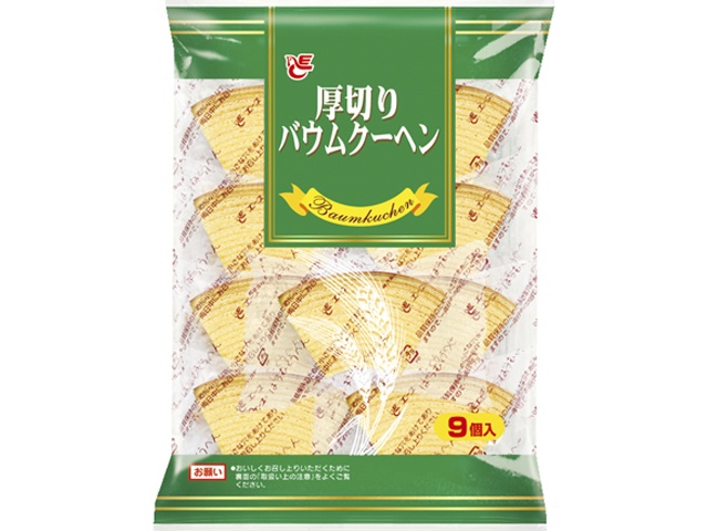 Ace Thick-Cut Baumkuchen (9 pieces) - Special Order Item [Purchase 9 pieces] [Please allow time for delivery]