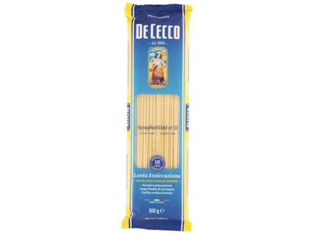 De Cecco No. 11 Spaghettini, 500g (Commercial Use), Special Order Item (Purchase 24 pieces)