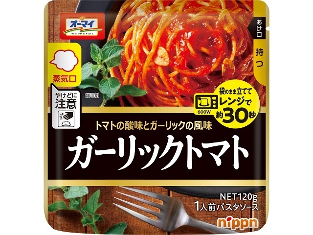 Oh My Microwaveable Garlic Tomatoes, 120g (Special Order Item) [Purchase 12]